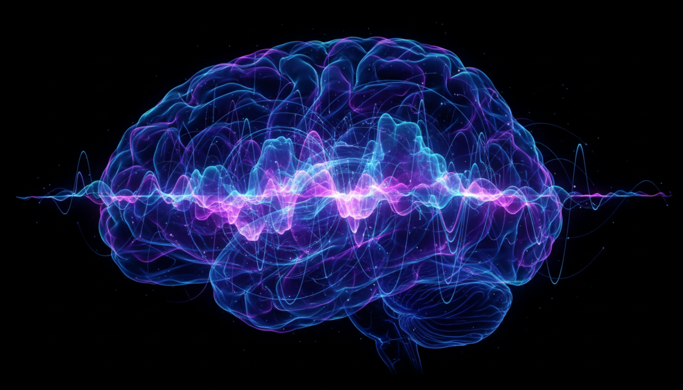 Abstract visualization of neural oscillations in the hippocampus